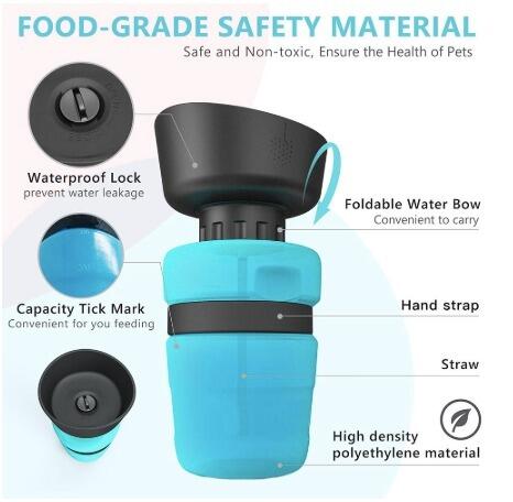 Pet Outdoor Foldable Bottle for Camping & Hiking