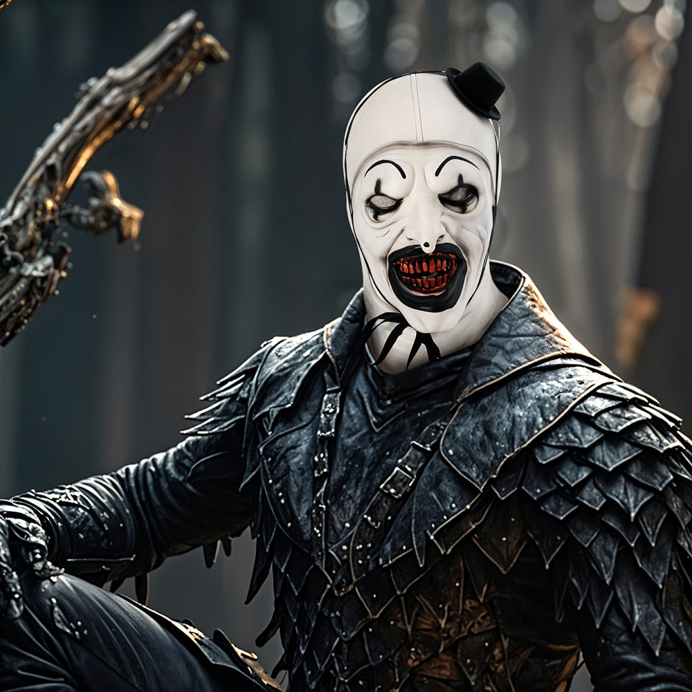 Terrifier Clown Mask – Scary Halloween Costume for Men & Women