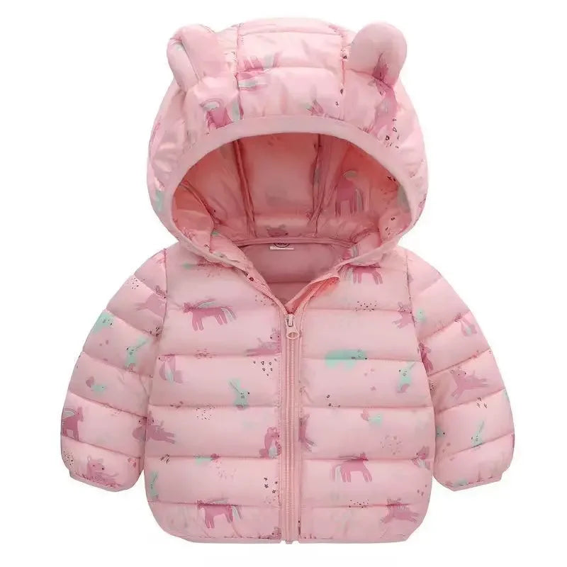 Warm Hooded Kids’ Winter Coat – Thick & Cozy