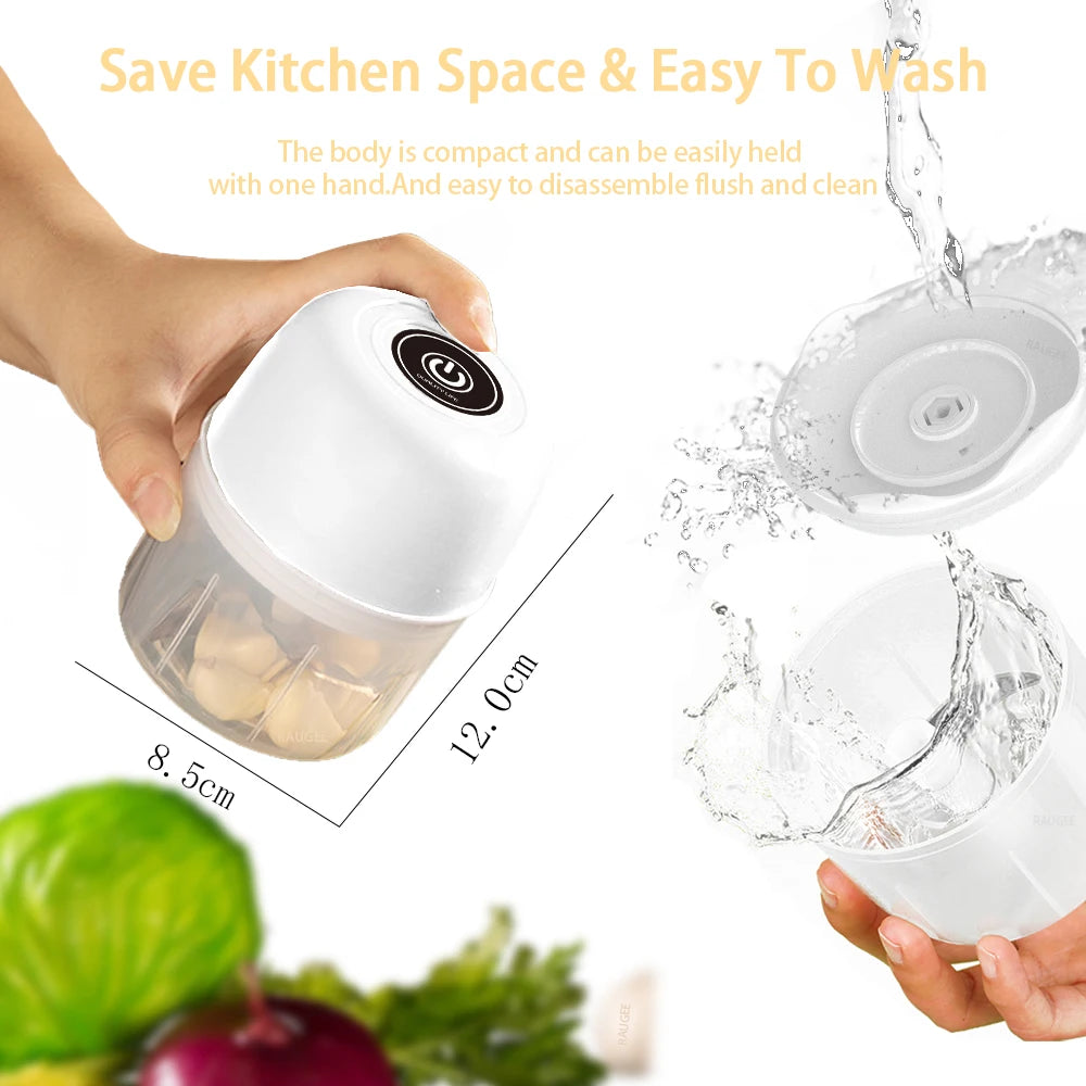 Mini Wireless Electric Food Chopper: Fast, Portable, Multifunctional
