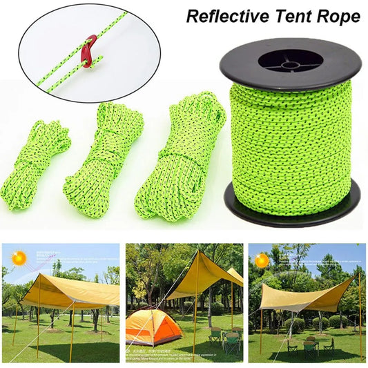 5/10/20/100M Tent Rope Nylon Line Cord  2.5/4mm