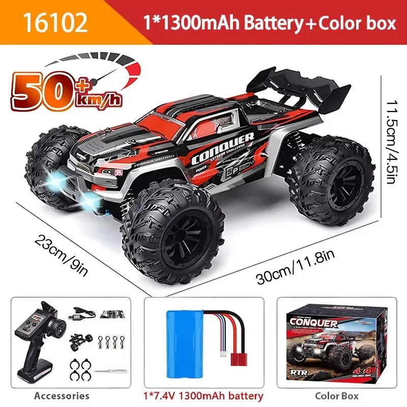 1:16 4WD High-Speed RC Car – 70KM/H Monster Drift Truck