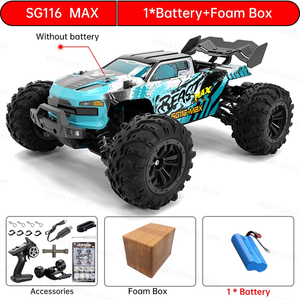 SG116 MAX/PRO 1:16 4WD RC Car – 80KM/H High-Speed Drift Beast