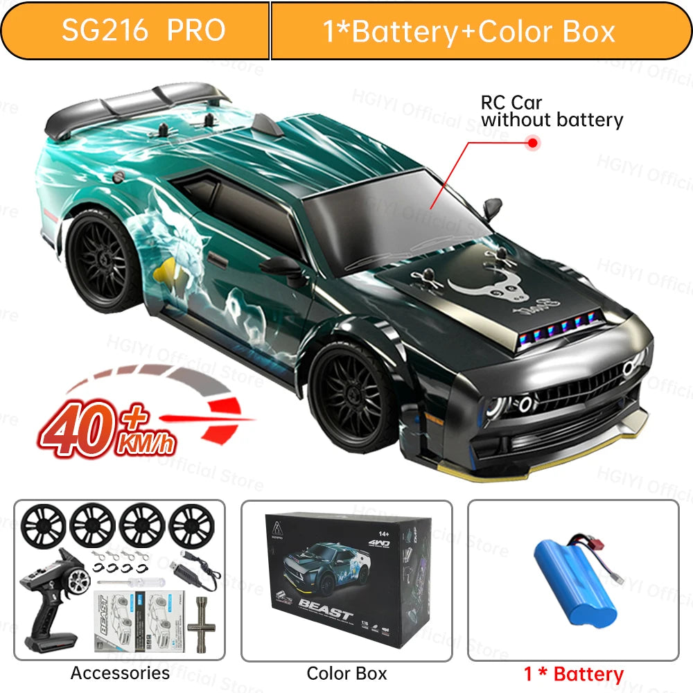 SG116 MAX/PRO 1:16 4WD RC Car – 80KM/H High-Speed Drift Beast