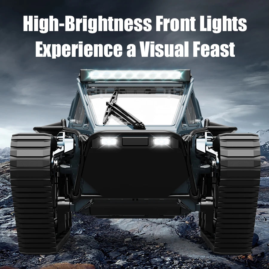 C8812 Full-Scale RC Tracked Tank – LED Lights & Off-Road Action