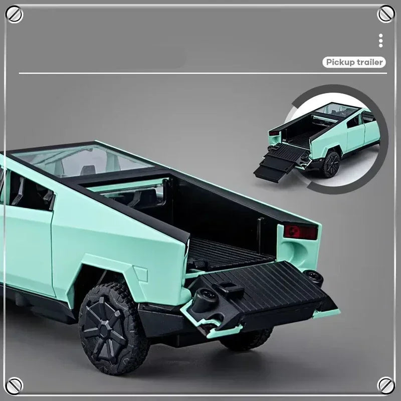 1/32 Tesla Cybertruck Diecast Model with Sound & Light - Perfect Gift
