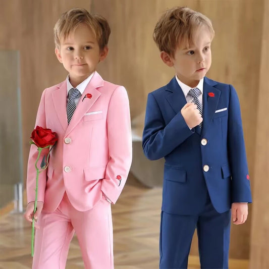 Little Boys’ Handsome Outfit – 3-Piece Suit for Weddings & Parties