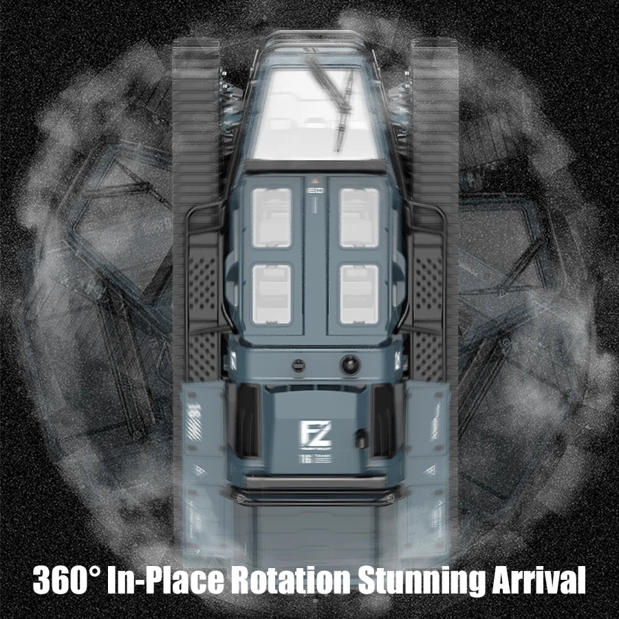C8812 Full-Scale RC Tracked Tank – LED Lights & Off-Road Action