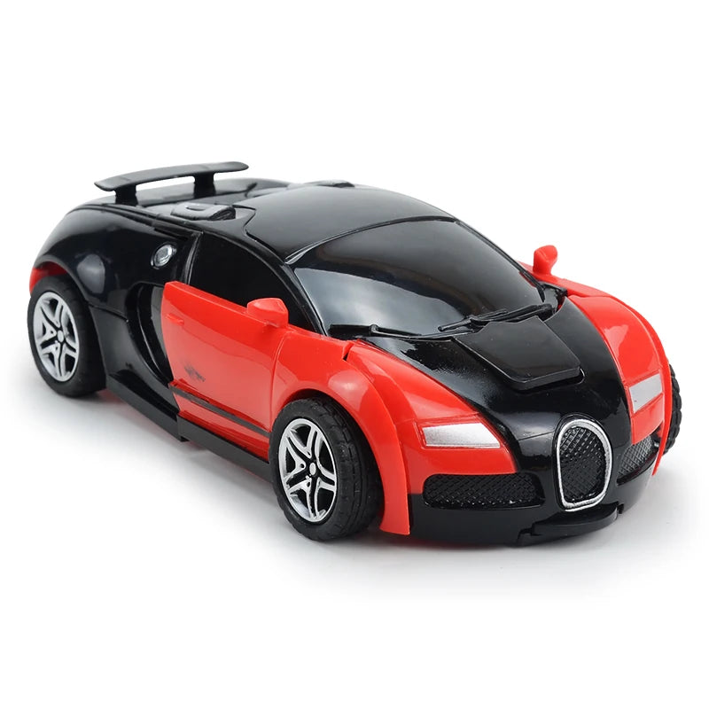 Transforming Robot Race Car - Push & Go Toy for Boys | Easter Gift