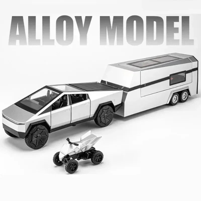 1/32 Tesla Cybertruck Diecast Model with Sound & Light - Perfect Gift