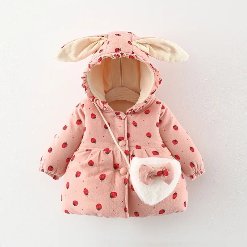 Toddler & Kids Bunny Ear Winter Outerwear