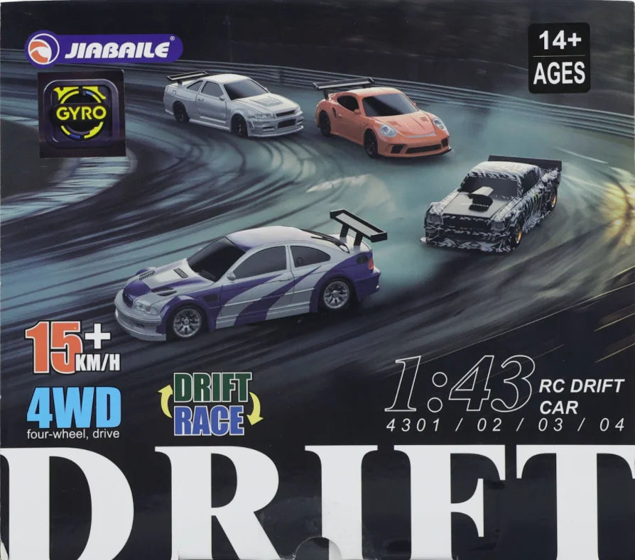 1/43 4WD Mini RC Drift Car – High-Speed Racing