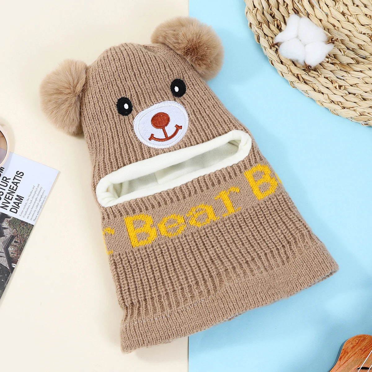 Toddler Bear Hat – Ear & Neck Protection