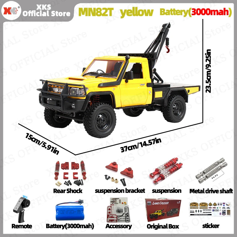 MN82T RC Truck – 1:12 Scale Off-Road Climbing Car for Christmas Gift