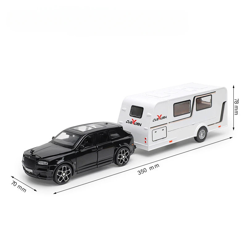 1/32 Rolls Royce Cullinan Diecast RV Model with Sound & Light – Luxury Toy Gift!