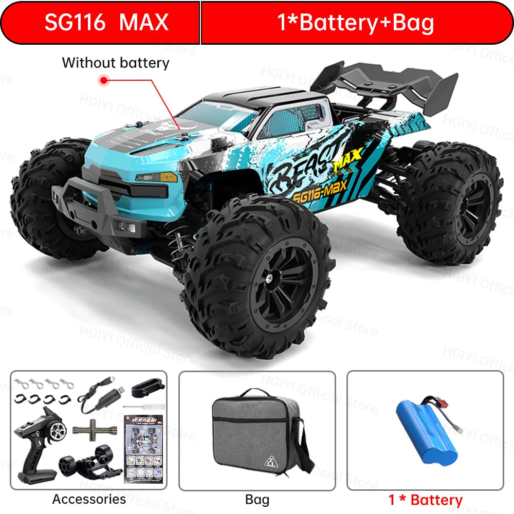 SG116 MAX/PRO 1:16 4WD RC Car – 80KM/H High-Speed Drift Beast