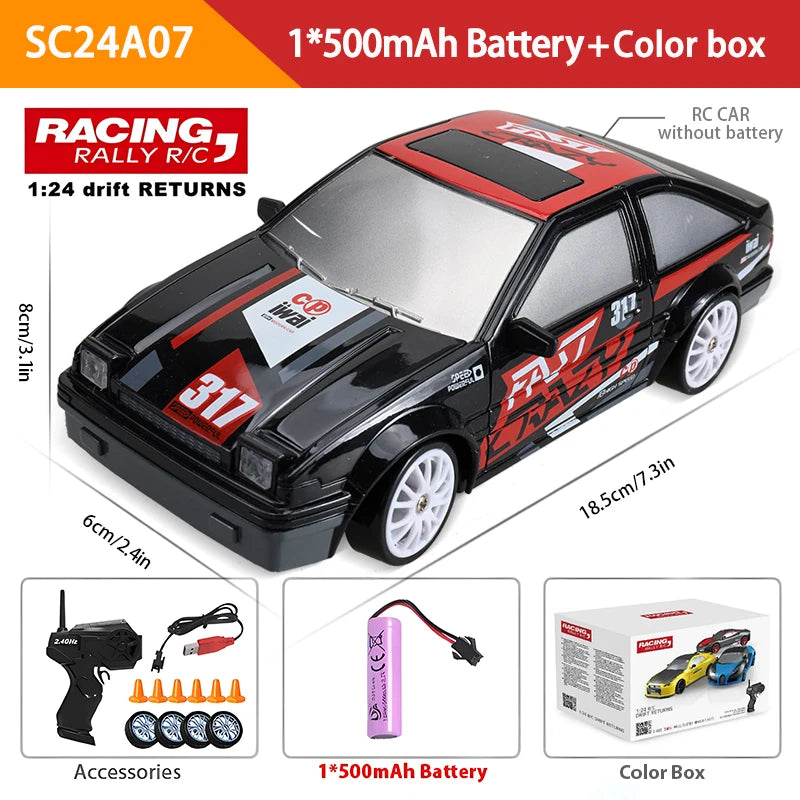 2.4G 4WD AE86/GTR RC Drift Car – High-Speed Racing Fun