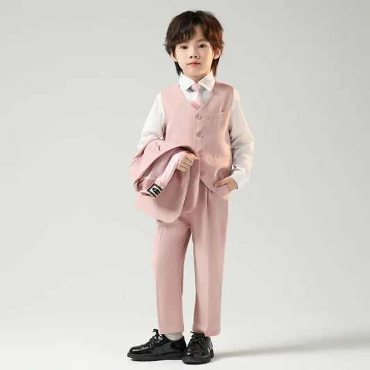 Children’s Handsome Blazer Suit – Slim Fit Formal Set