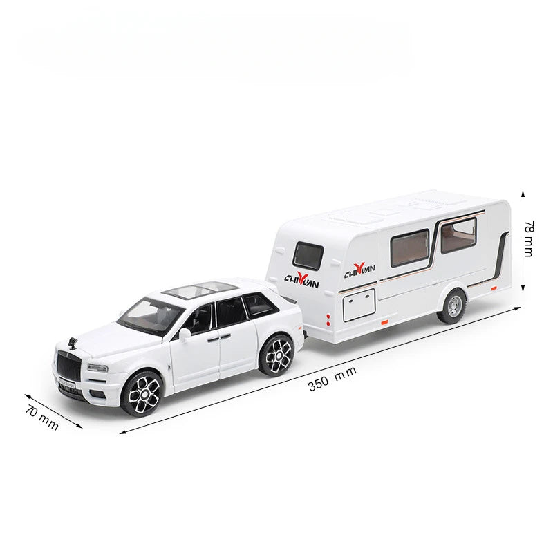 1/32 Rolls Royce Cullinan Diecast RV Model with Sound & Light – Luxury Toy Gift!
