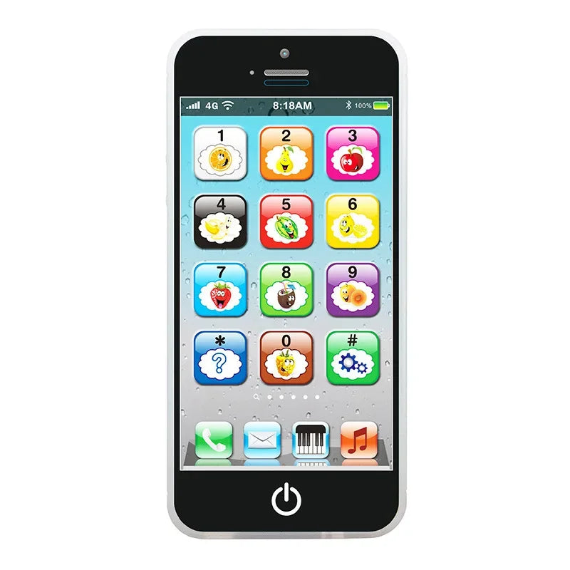 Children's Simulation Phone – Musical Educational Toy with Light & Sound