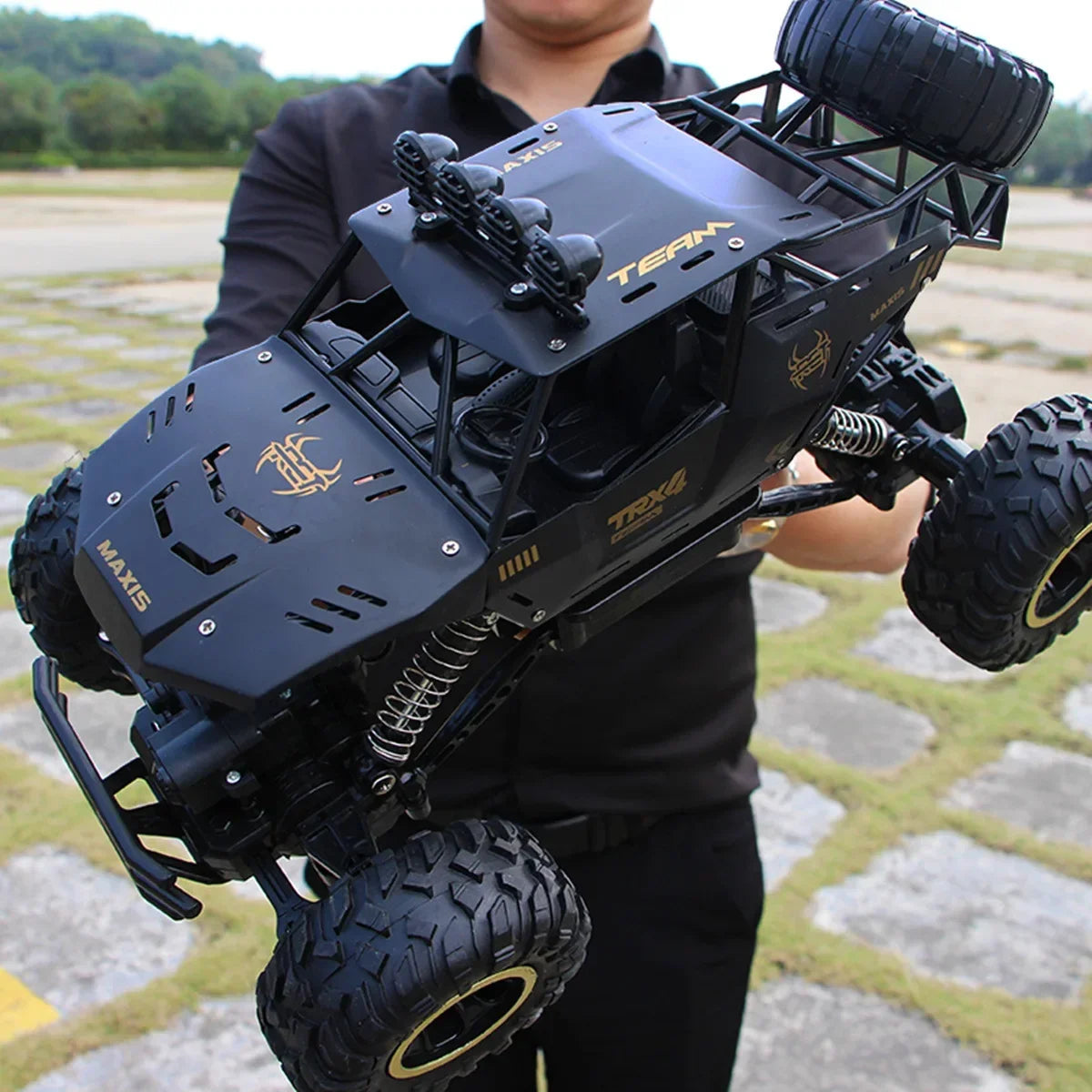 4WD Off-Road RC Car – High-Speed Buggy Truck with LED Lights