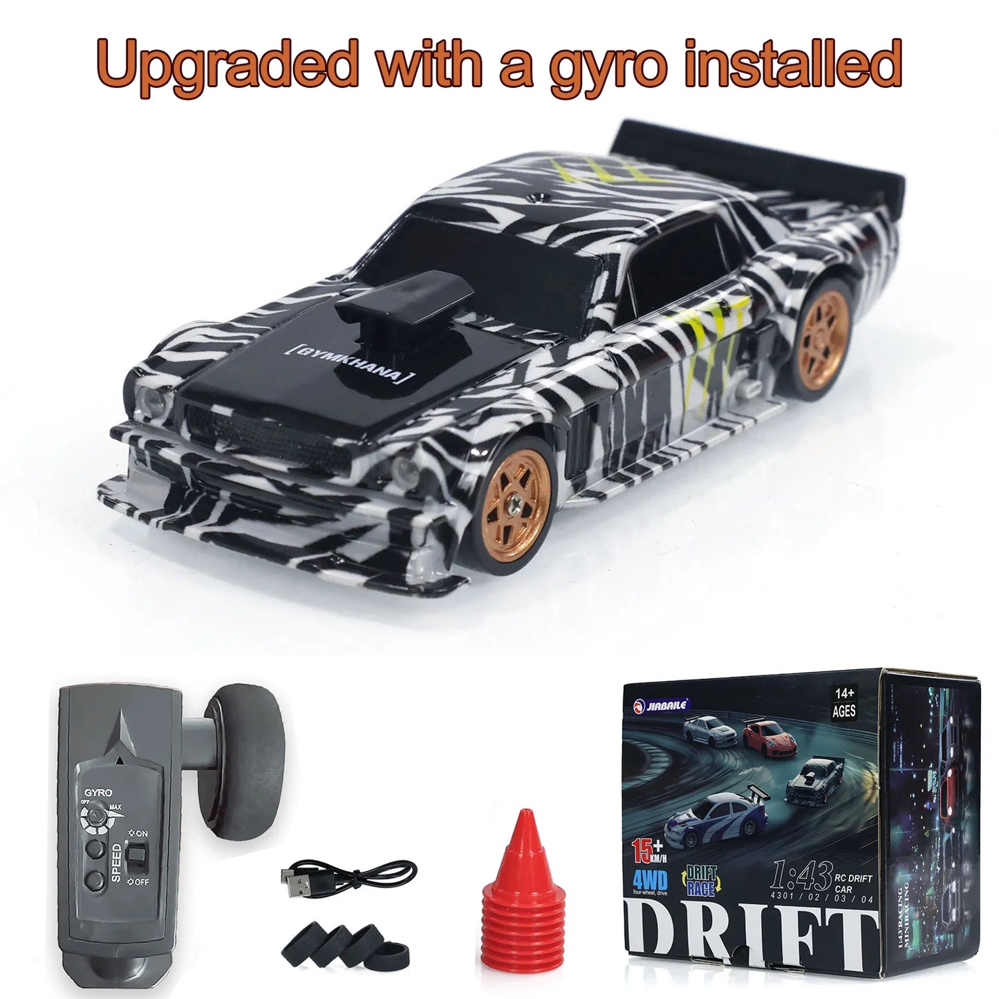 1/43 4WD Mini RC Drift Car – High-Speed Racing