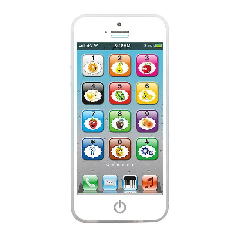Children's Simulation Phone – Musical Educational Toy with Light & Sound