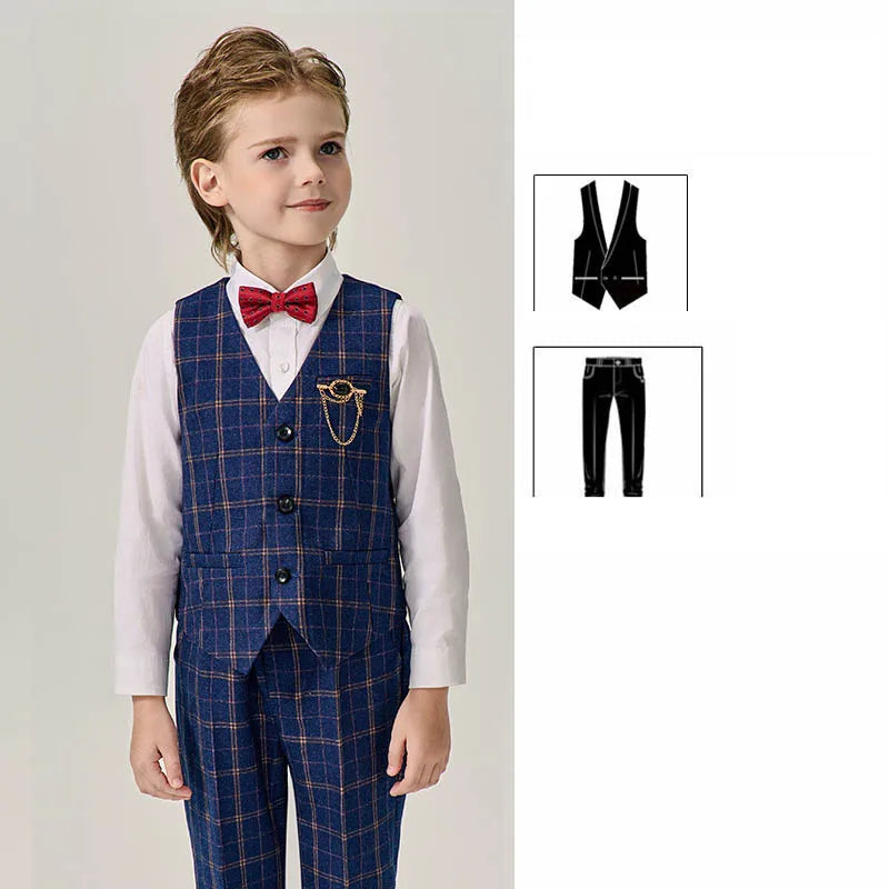 Boys’ Stylish Formal Wear – Green Blazer Set for Special Occasions