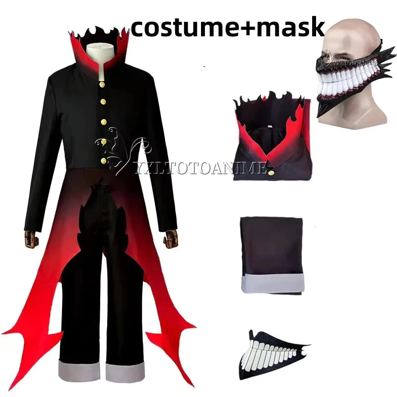Ken Takakura Halloween Cosplay – Dandadan Party Anime Costume with Wig