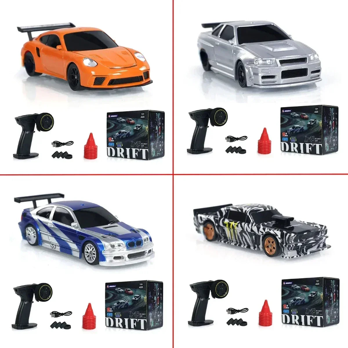1/43 2.4G 4WD Mini RC Drift Car – High-Speed Racing Fun