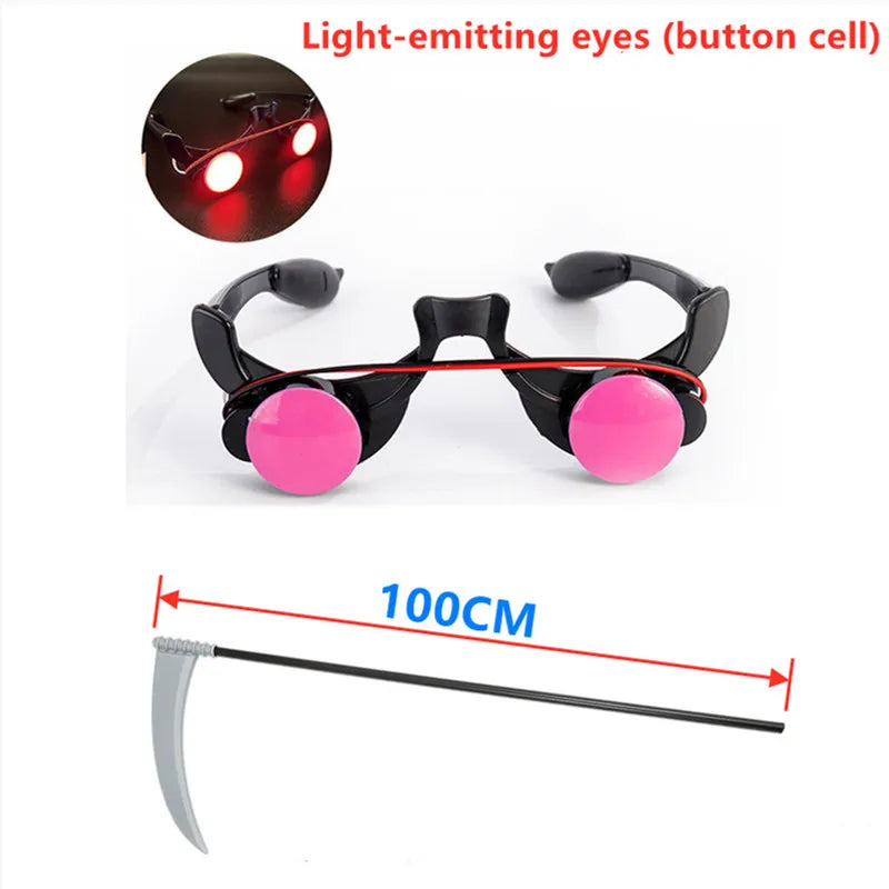 Scary Skeleton Grim Reaper Robe for Children – Ghost Costume with Props