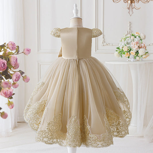 Elegant Embroidered Princess Party Dress