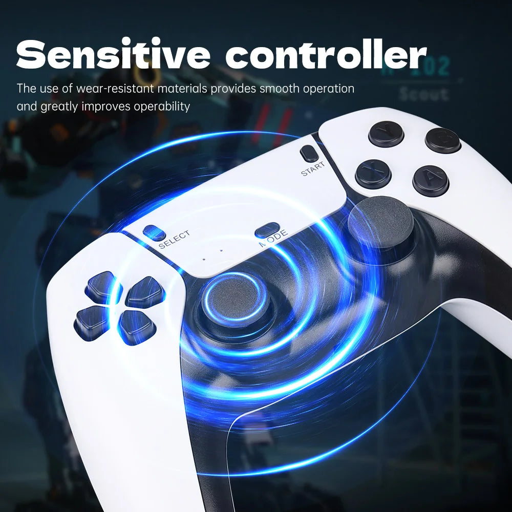 M15 4K Game Stick TV Video Game Console 64G Built-in 20000 Games Retro Handheld Game Player With Wireless Controller Gamepad