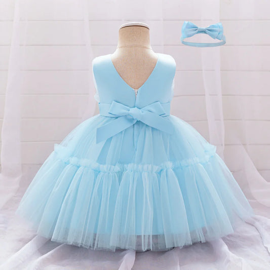 Baby Girl 1st Birthday Dress – Tulle Princess Gown