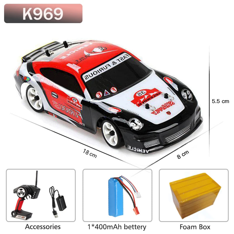 K969 1:28 4WD RC Drift Car – High-Speed 30KM/H Racing Fun!