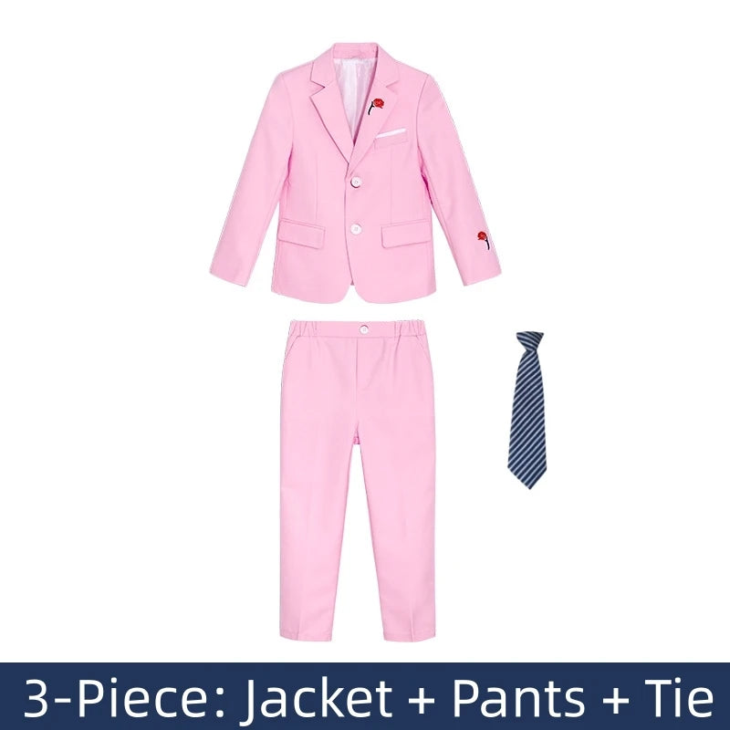 Little Boys’ Handsome Outfit – 3-Piece Suit for Weddings & Parties