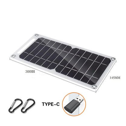 Solar Panel 30W Phone Power Bank Supply 6.8V for Car Yacht RV