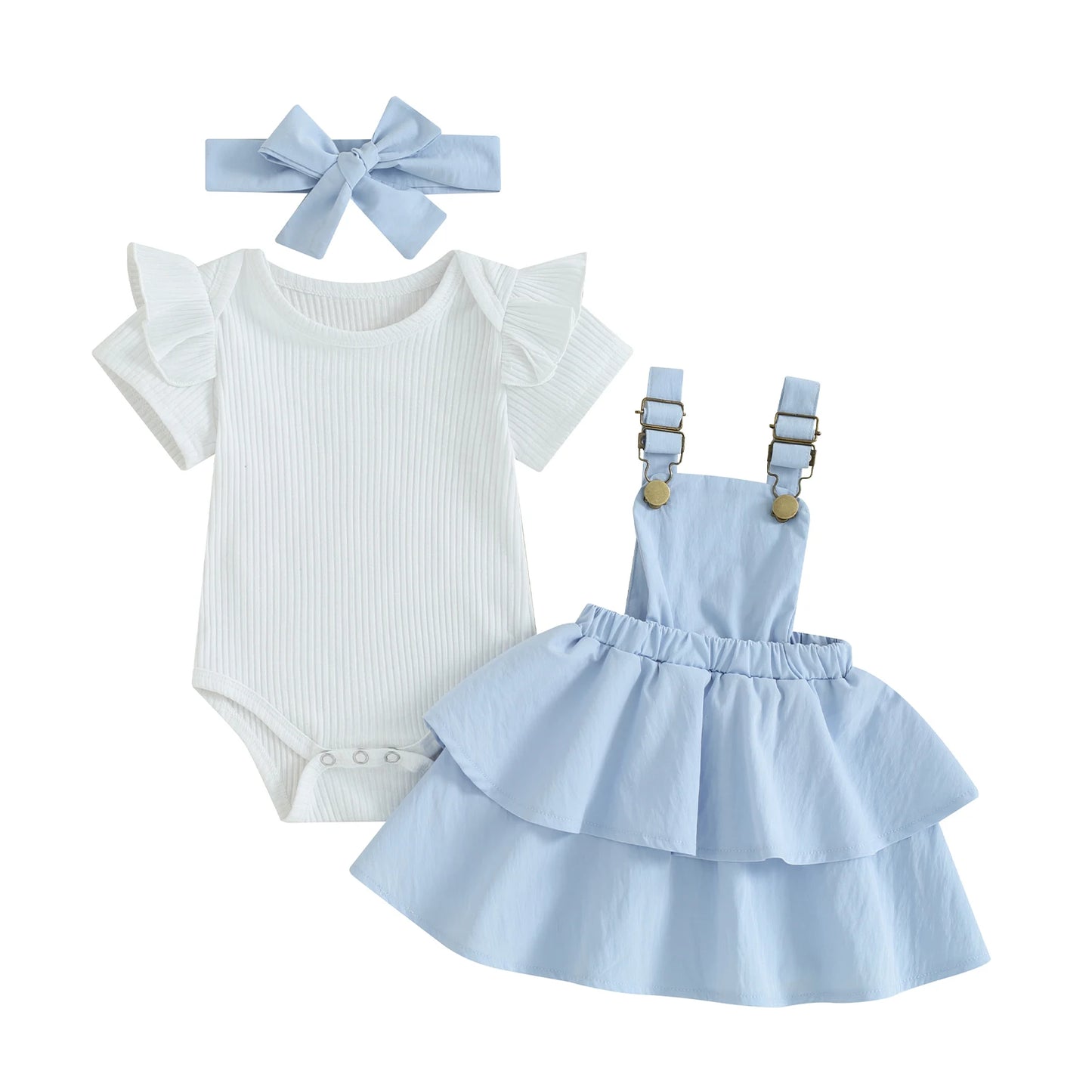 Sweet Baby Girl Summer Clothing Set 3Pcs