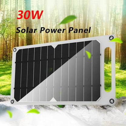 Solar Panel 30W Phone Power Bank Supply 6.8V for Car Yacht RV