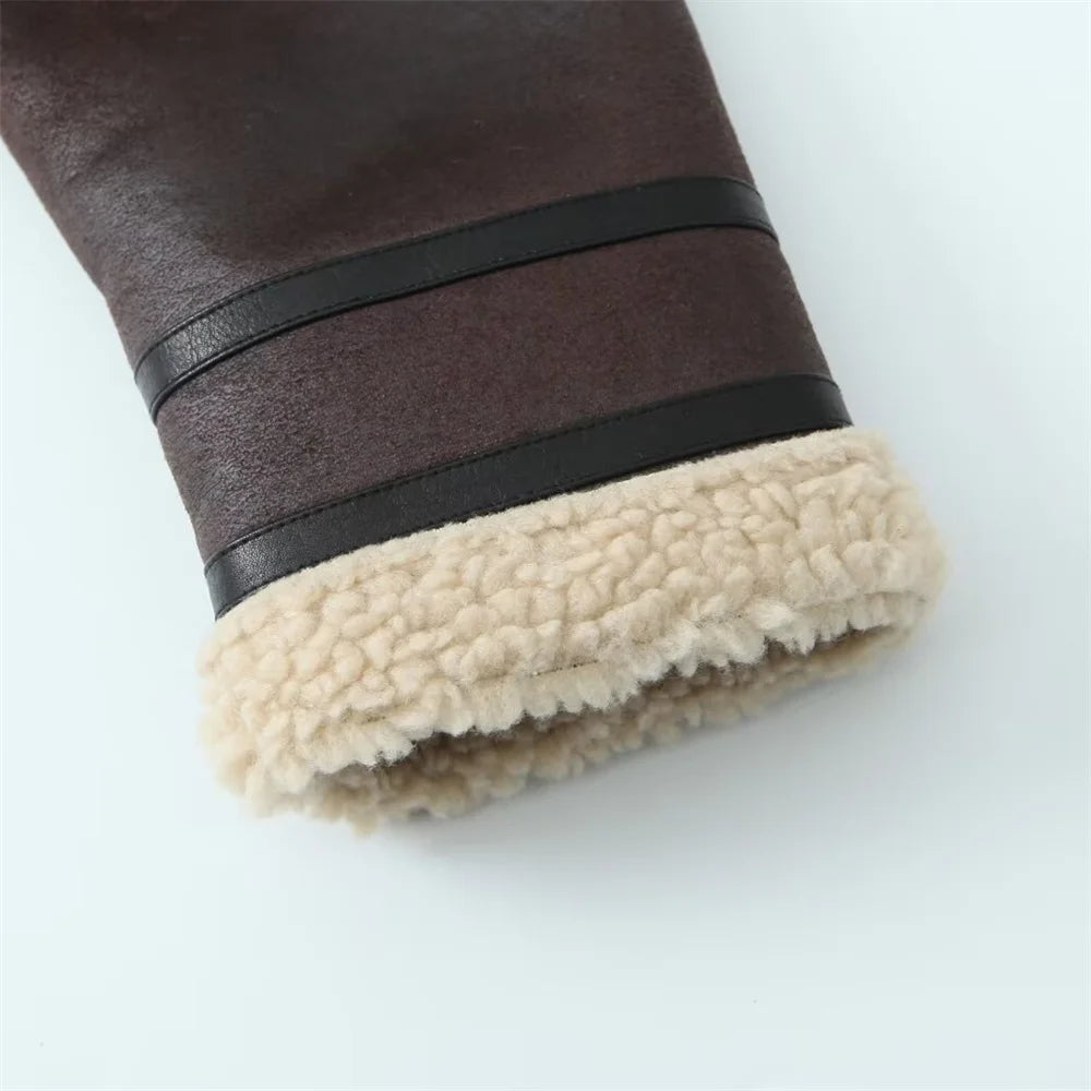 2025 Cozy Luxe: Double-Sided Fleece Lapel Jacket