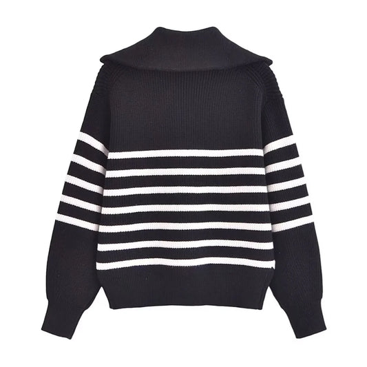 Warm Half-Zip Sweater Jacket for Fall/Winter