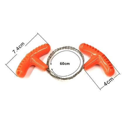 Outdoor Portable Stainless Steel Wire Saw with Finger Handle