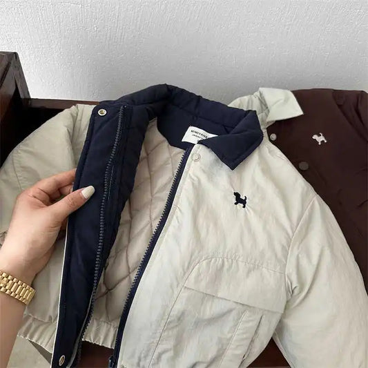 Winter Jacket for Boys & Girls – Warm Cartoon Style