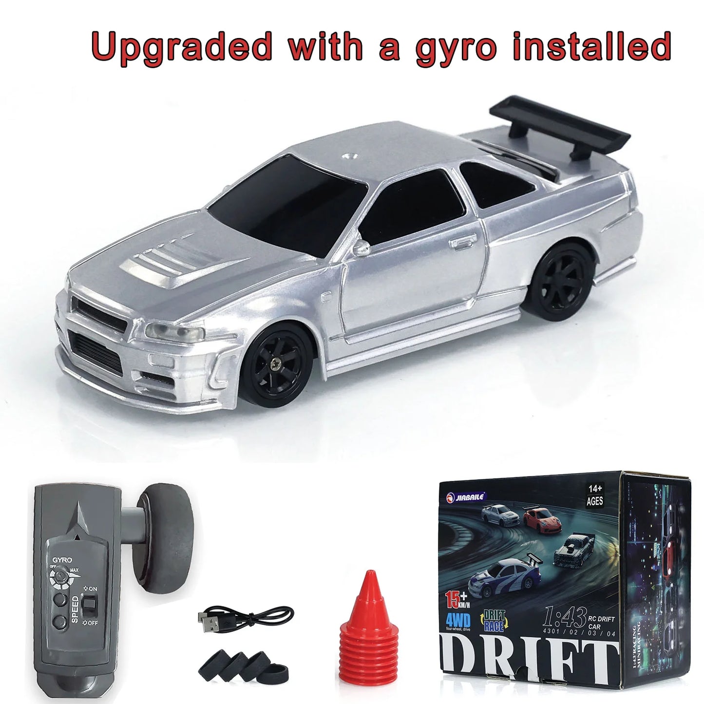 1/43 4WD Mini RC Drift Car – High-Speed Racing