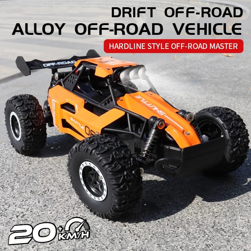 1:16 2WD RC Off-Road Car – LED Lights & Drift Action