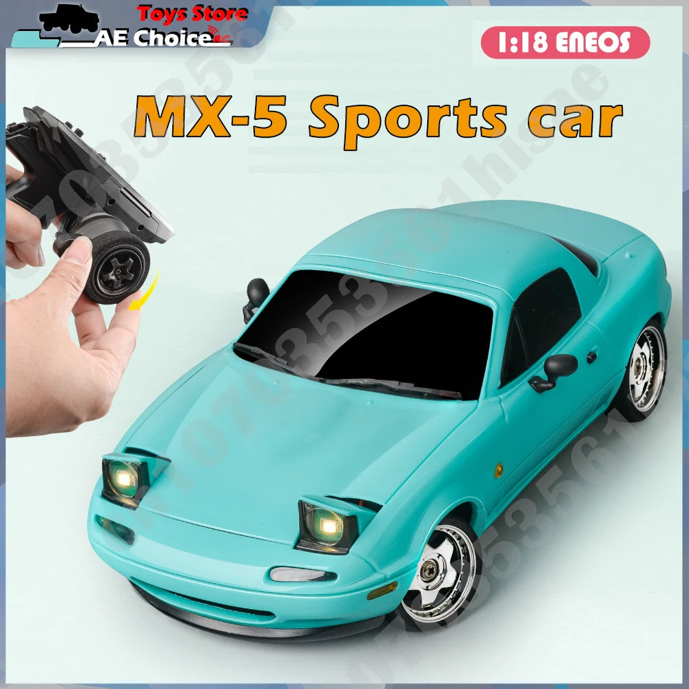 LD1804 1/18 Mazda MX5 RC Drift Car – 2WD with Gyroscope & LED Lights