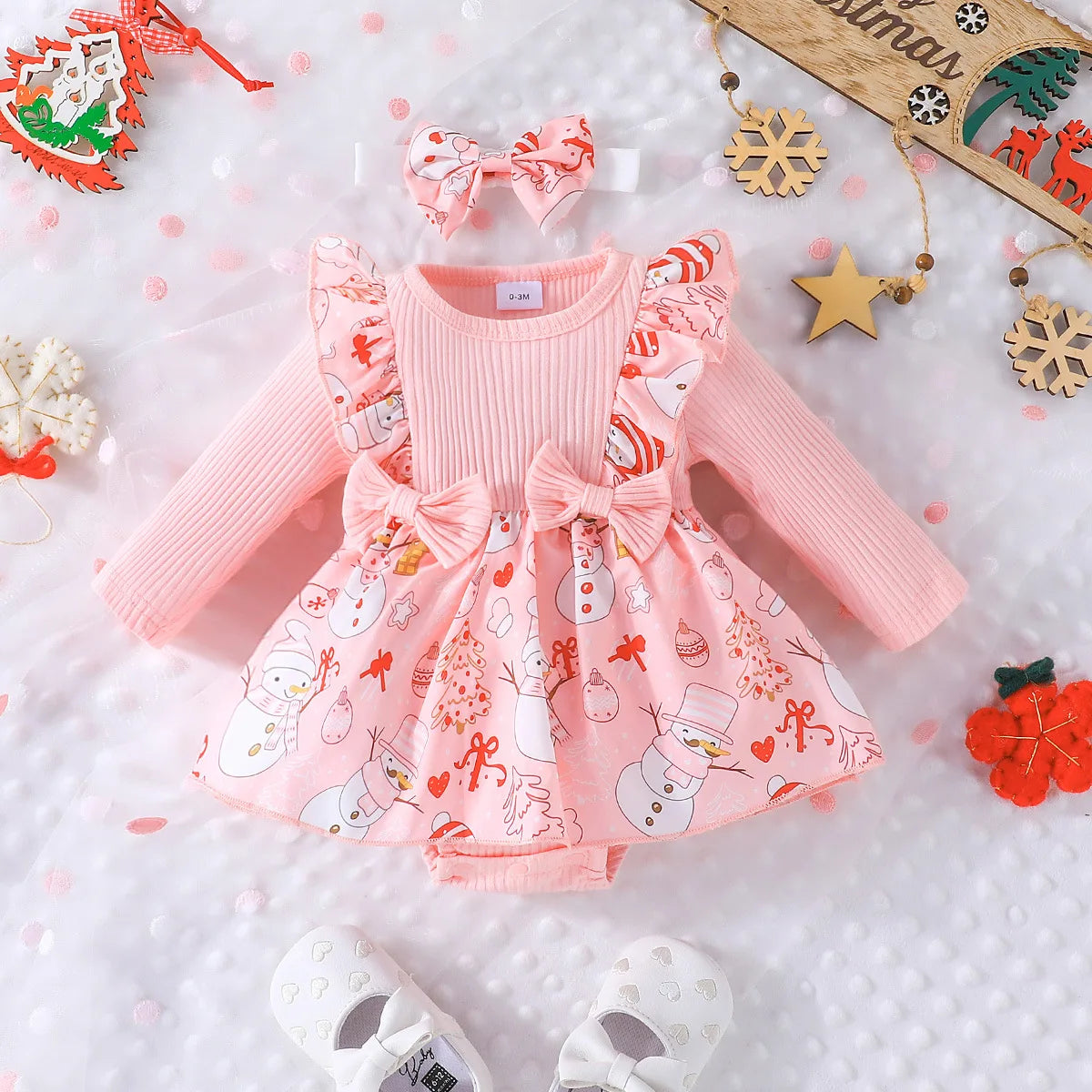 Cute Baby Girl Christmas Party Dress for Infants