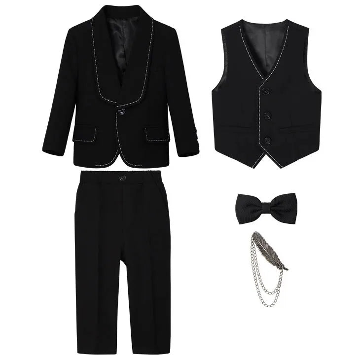 Boys’ Slim Fit Formal Suit – Wedding & Party Outfit (4–12 Years)