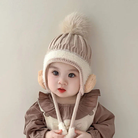 Winter Baby Cap – Velvet Lined & Cozy