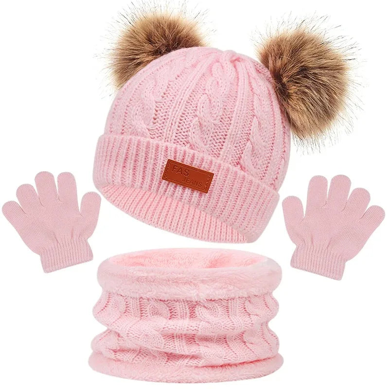 3-Piece Winter Essentials for Babies – Soft & Snuggly Set